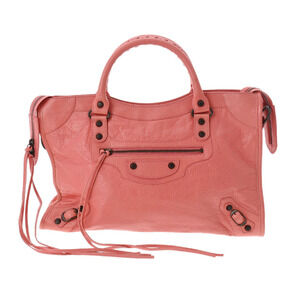 BALENCIAGA The City Pink Lambskin Bag